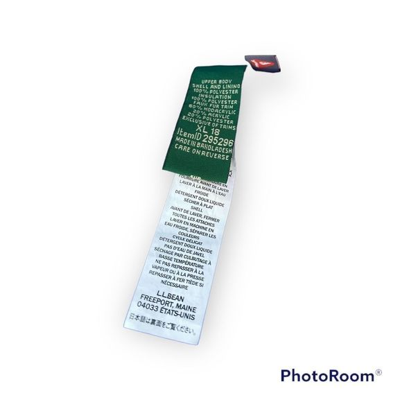 L.L. Bean Girls Hooded Winter Coat XL - Picture 5 of 7